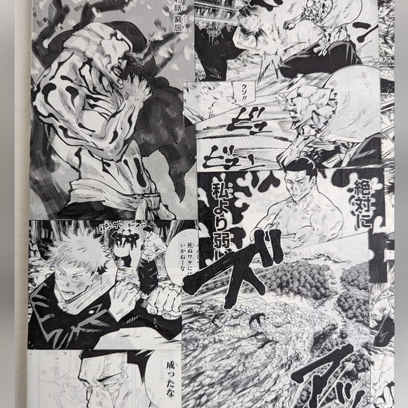 Itadori and Todo vs Hanami an Jujitsu Kaisen Manga Wall Art - Picture 2 of 5